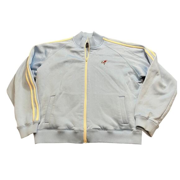 Vintage Y2K Abercrombie‎ & Fitch Track Jacket Zip Up Powder Blue Mens Size XL - Picture 1 of 9